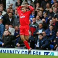 First Derby goal at Goodison